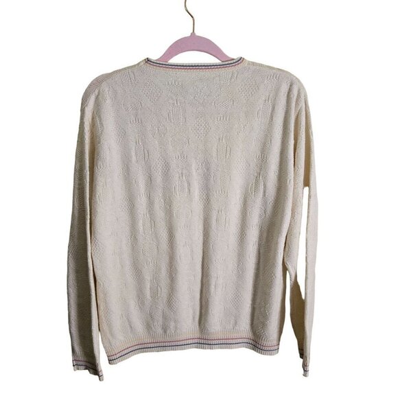 Northern Reflections Vintage Golf Theme Sweater 100% Cotton Size S - Picture 2 of 6